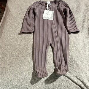 Kate Quinn Kids Ribbed One Piece - Brown